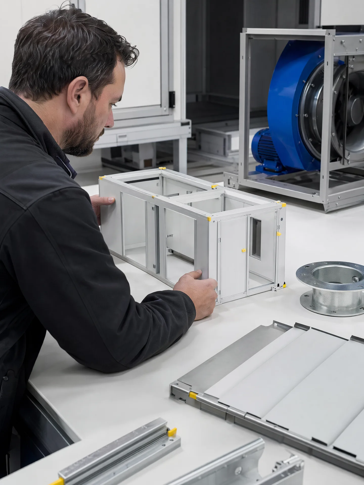 Representative design coordination with physical modular interface samples