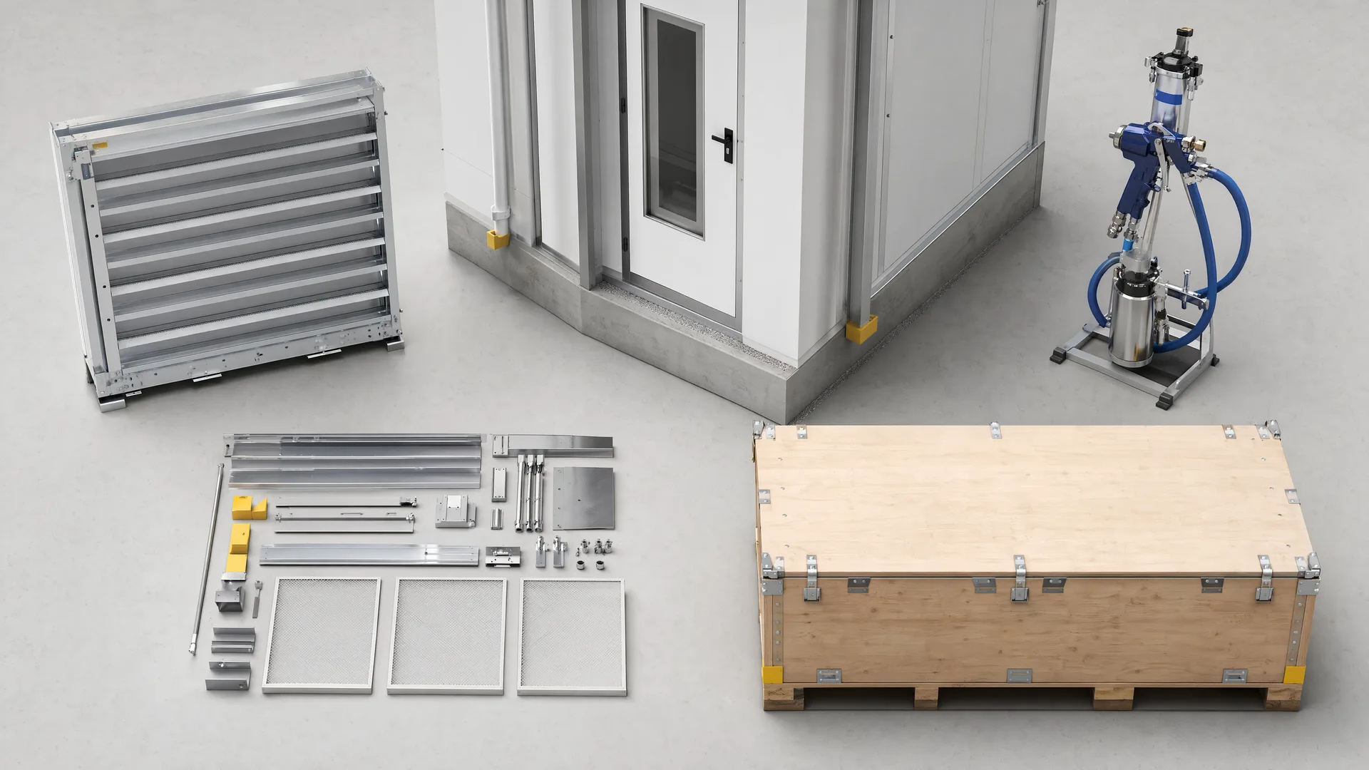 Illustrative planning image for workpiece site process scope and destination inputs