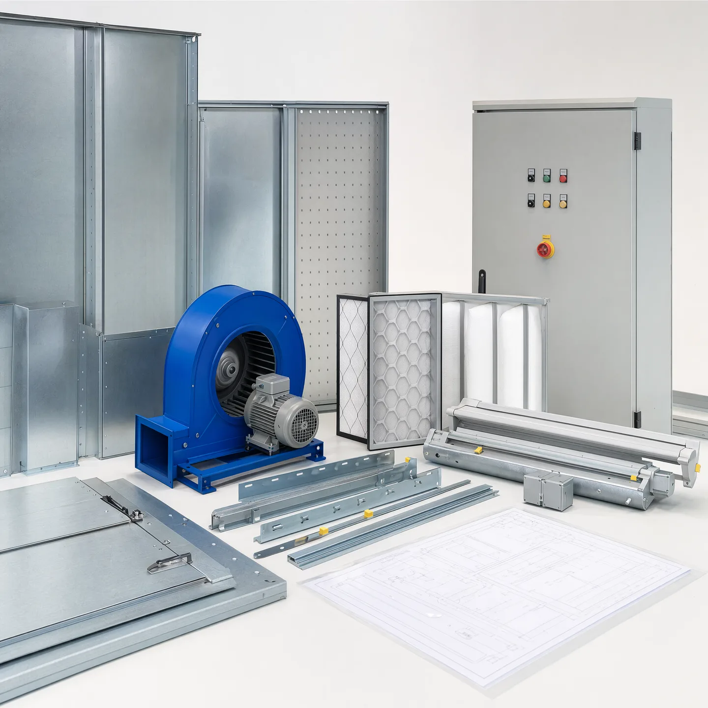 Representative generic equipment coordinated in parallel with structural modules